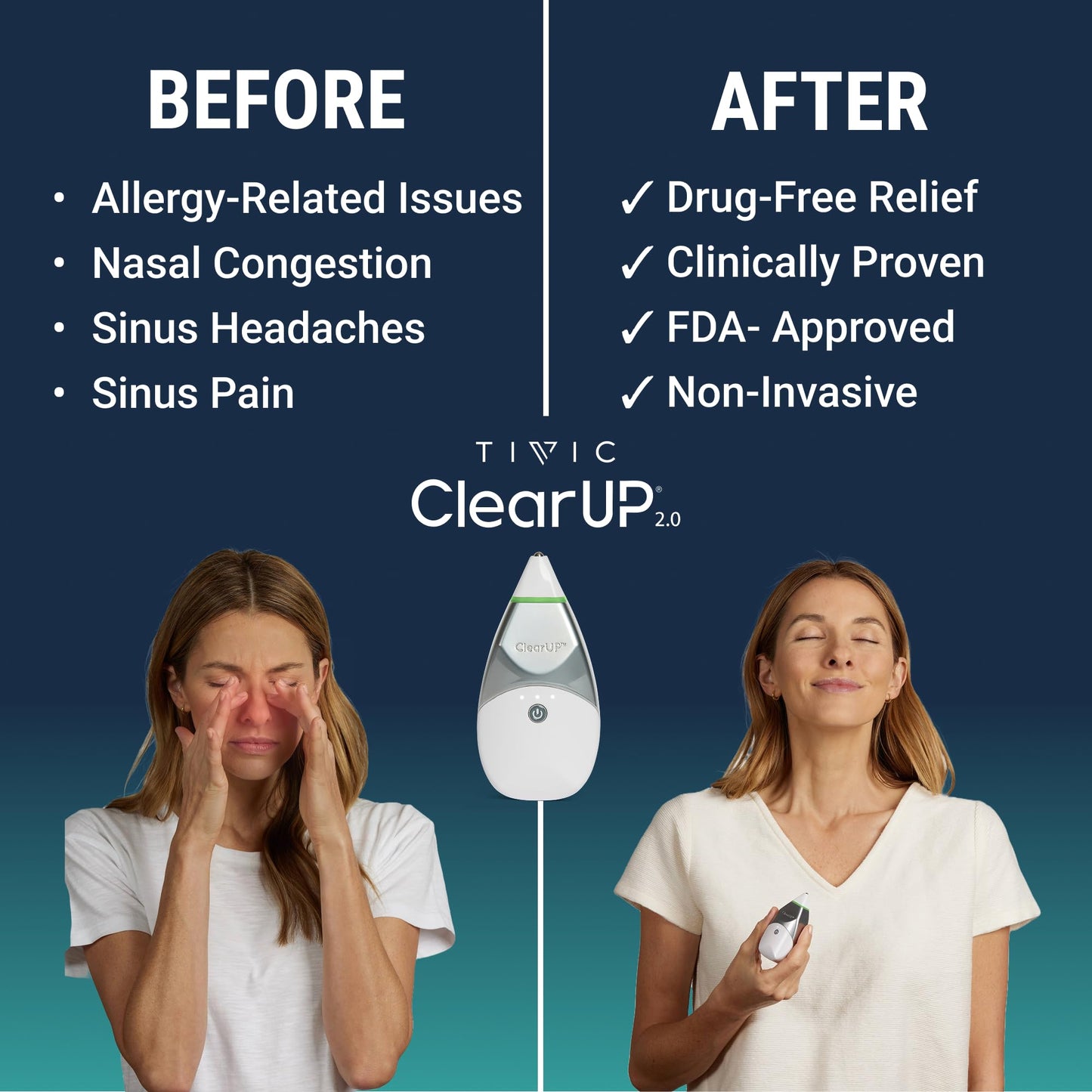 ClearUP 2.0 Sinus Pain & Congestion Relief